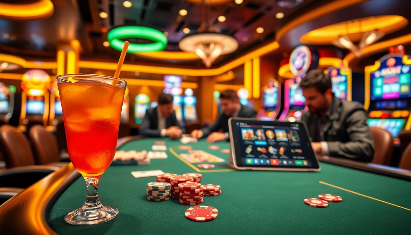 Experience the thrill at the best online casinos in Canada with vibrant gaming tables and players.