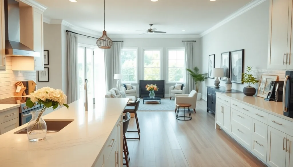 Experience a beautiful home renovation featuring a modern kitchen design and cozy atmosphere.
