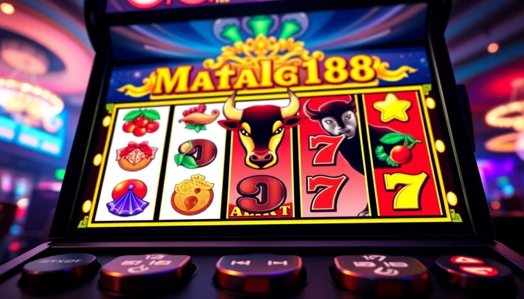 Permainan slot matador168 slot dengan simbol matador dan grafis yang menarik.
