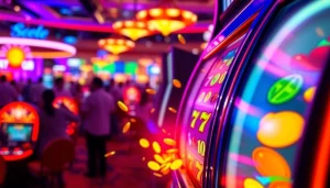 Menangkan taruhan slot bet kecil di mesin slot yang cemerlang dan penuh warna.