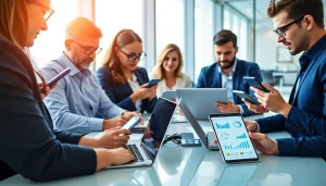 Teams utilizing mobile crm tools to enhance customer engagement and streamline operations.