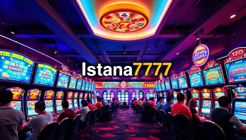 Menampilkan Istana777 dengan pemain aktif dalam suasana permainan slot yang mengasyikkan.
