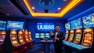 UU88 gaming platform showcasing exciting online gambling interface and engaging visuals.