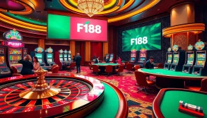 Experience the thrill of F168 online gambling with vibrant slots and lavish casino tables.