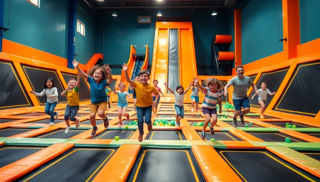Experience the excitement at https://coventryhub.co.uk/redkangaroo-coventry/ with families bouncing joyfully on trampolines.