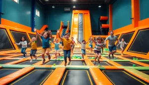 Experience the excitement at https://coventryhub.co.uk/redkangaroo-coventry/ with families bouncing joyfully on trampolines.