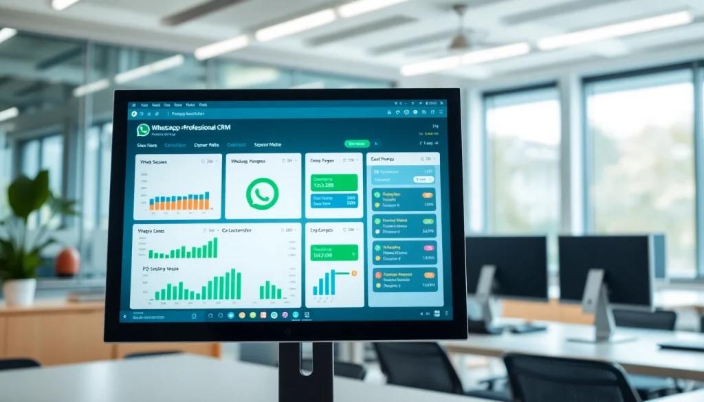 Visual guide to What is a CRM for WhatsApp showcasing an integrated CRM dashboard.