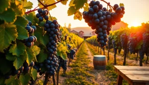 Savor the taste of Sacramento Wineries with vibrant grapevines and elegant winery ambiance.