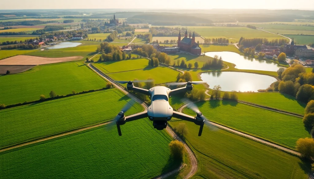 Drohnenvideos Brandenburg zeigen atemberaubende luftaufnahmen der Landschaft.