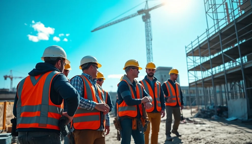 New Jersey Commercial General Contractor team on-site, skillfully constructing a commercial building.