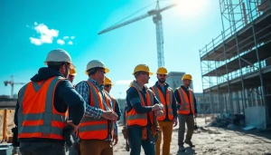 New Jersey Commercial General Contractor team on-site, skillfully constructing a commercial building.