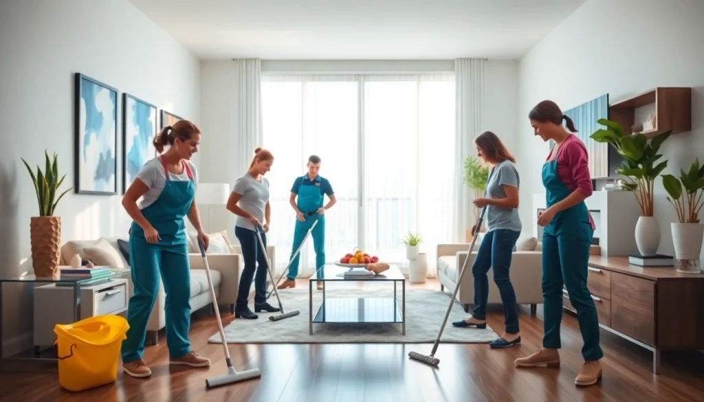 Team providing cleaning services calgary in a spotless home environment.