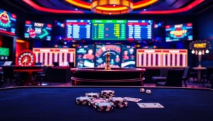 Experience sbobet login terbaru in a luxury online casino setting with vibrant betting interfaces.