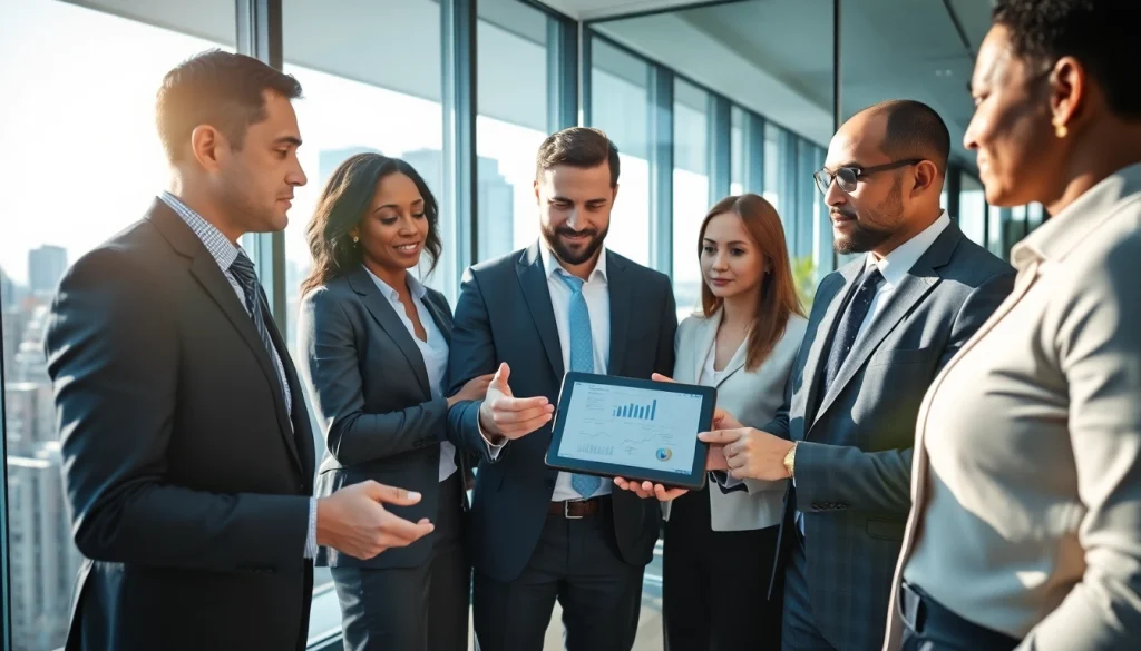 Analyze B2B Mystery Shopping insights in a modern office meeting setting.