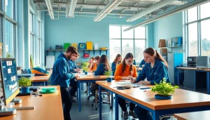 Students actively learning in a Trade School Tennessee environment, emphasizing hands-on education.