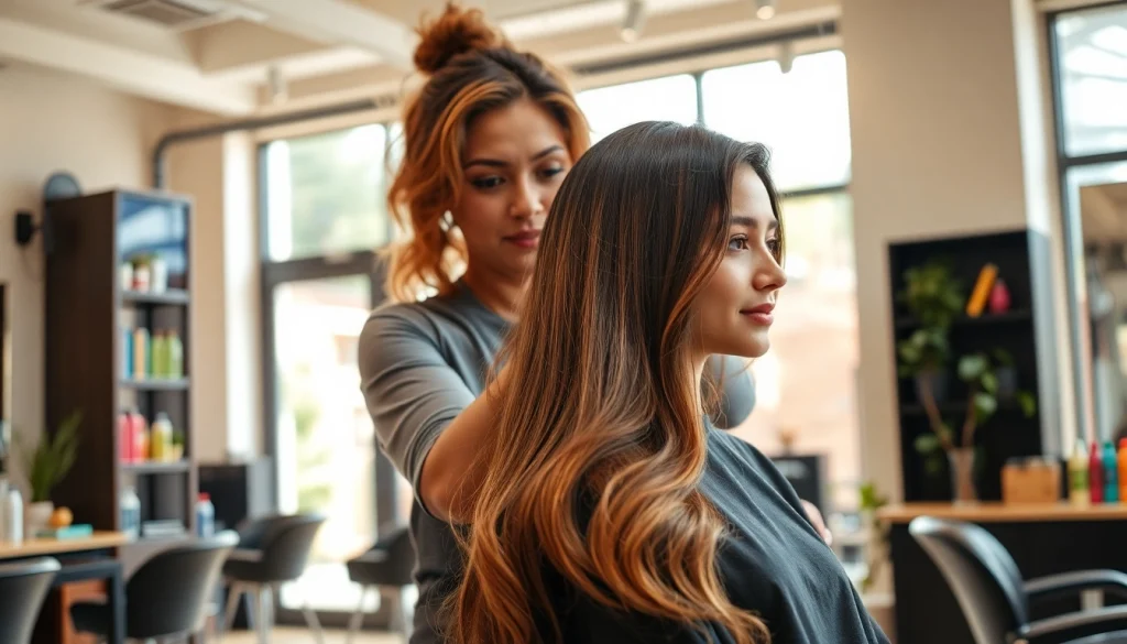 Coafor bucuresti offers professional hairstyling services in a vibrant salon atmosphere.