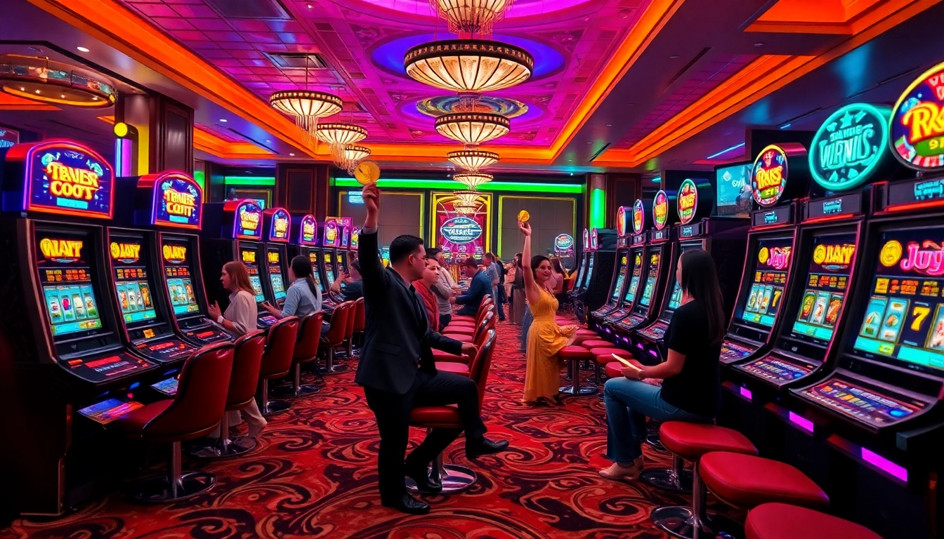 Menang besar di situs slot gacor dengan suasana kasino yang meriah.