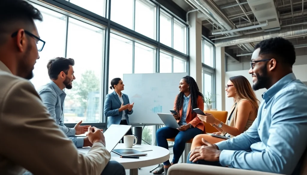 Collaborative web design team strategizing at maeden.com/en, showcasing creativity and teamwork.