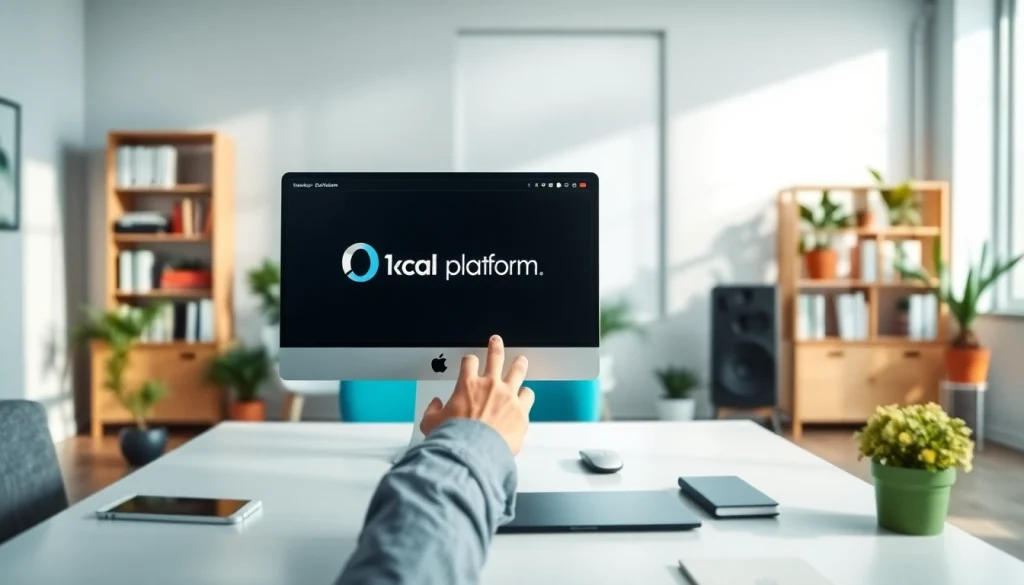 Engaging workspace illustrating the innovative features of 1cplatform in a modern office setting.