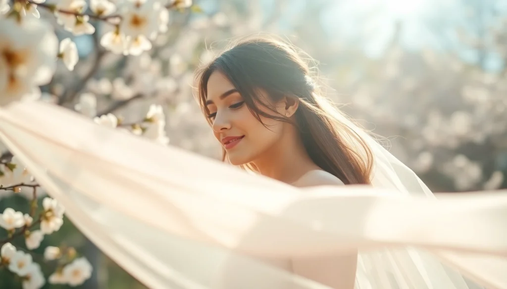 Capture of Light & airy photography showcasing a couple in a vibrant garden, bathed in natural light.