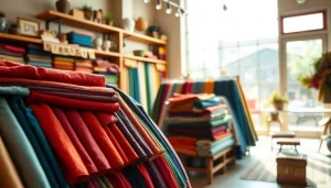 Bestel stoffen online met een veelzijdige selectie van kleuren en texturen.