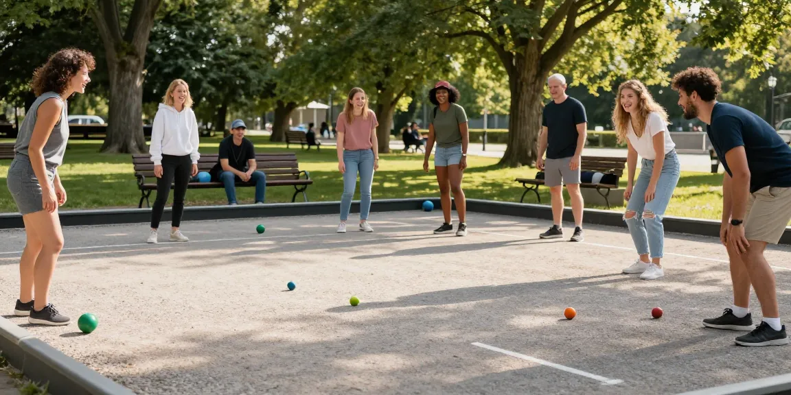 Aktivitas bermain petanque oleh komunitas di fopikotapontiana.org, menampilkan keceriaan dan interaksi sosial.