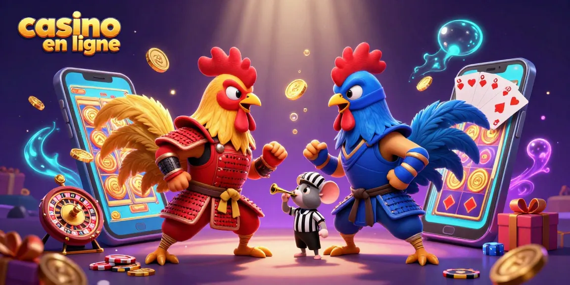 Les coqs de combat animés dans un affrontement captivant au casino en ligne avec des jeux dynamiques.