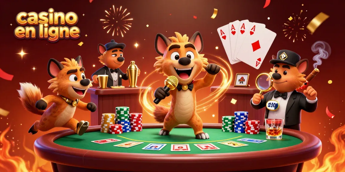 Profitez des jeux captivants au casino en ligne avec une ambiance festive et des croupiers animés.