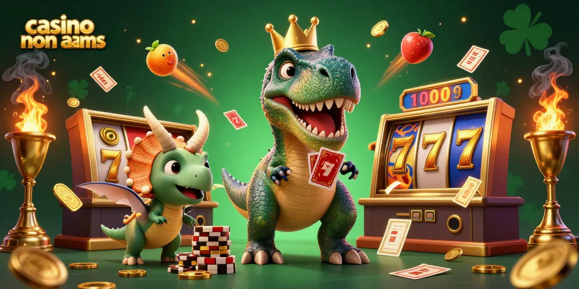 Casino non AAMS: T-Rex e dinosauri tra slot e chips dorati nel mondo del gioco