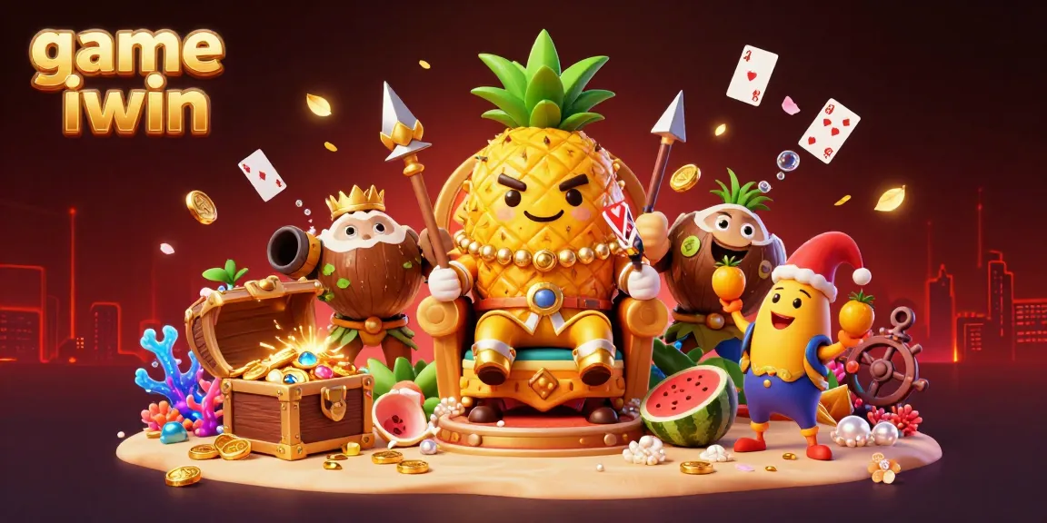 Win big with game iwin as vibrant characters and treasures come alive in this dynamic casino scene.