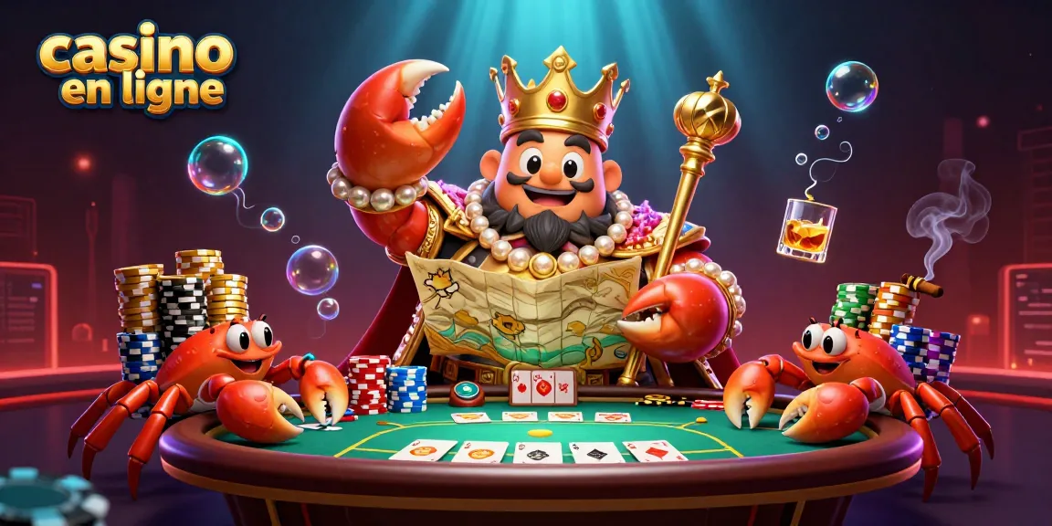 Jouez à casino en ligne avec le crabe empereur et ses trésors à portée de main.