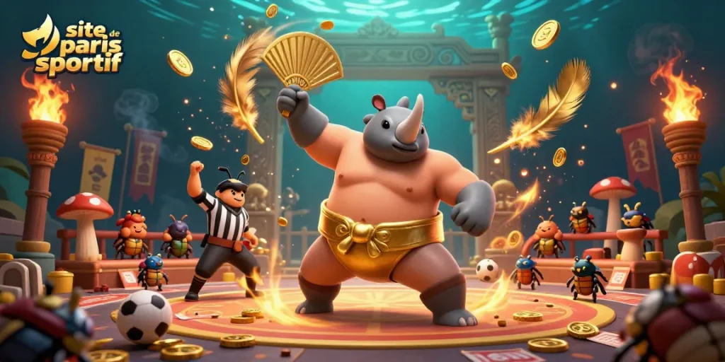 Venez parier sur le site de paris sportif avec cette illustration captivante. Ambiance de jeu palpitante !