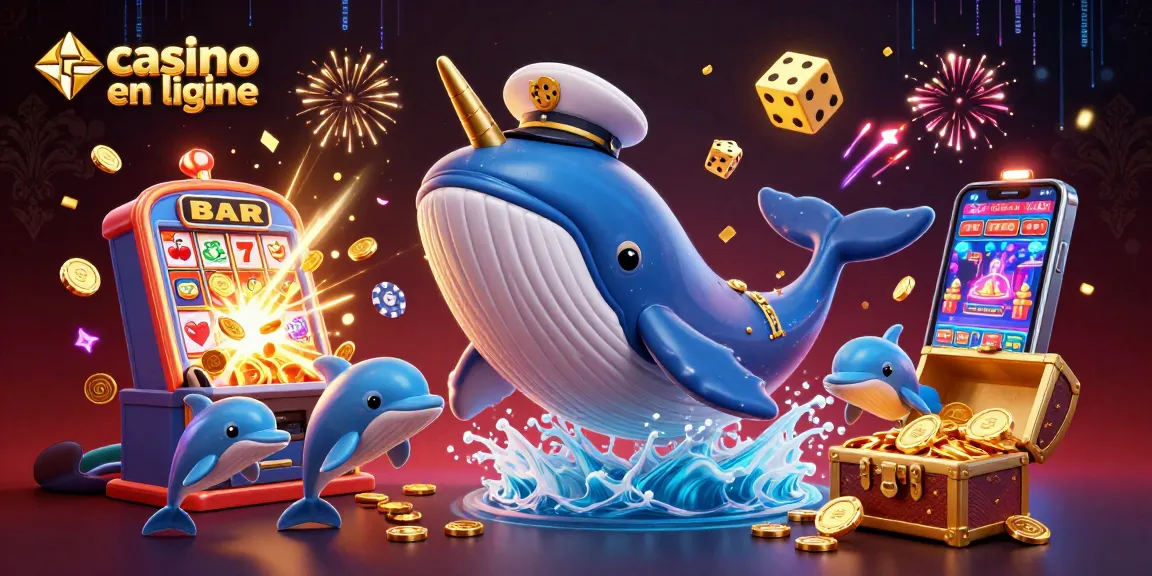 Venez explorer un monde dynamique de casino en ligne avec des personnages marins et des machines à sous.