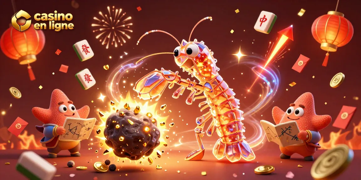 Explorez le casino en ligne avec un samouraï galactique dans une scène de jeux animée.
